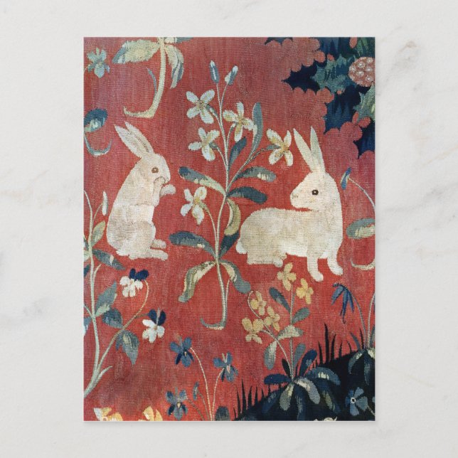 Cartão Postal A Senhora e o Unicórnio: 'Gosto' (Frente)