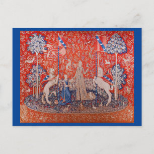 Cartão Postal A Senhora e o Unicórnio / Sabor