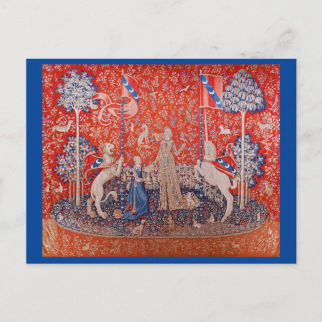 Cartão Postal A Senhora e o Unicórnio / Sabor (Frente)