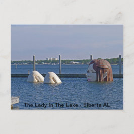 Cartão Postal A Senhora No Lago - Elberta AL