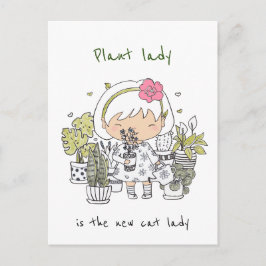 Cartão Postal A Senhora Vegetal É A Nova Senhora De Gato / Kawai