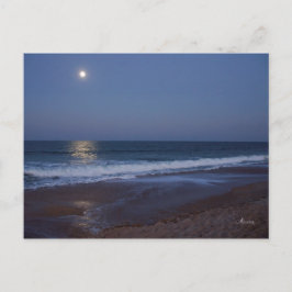 Cartão Postal A serenidade do oceano à noite, postal