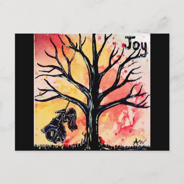 Cartão Postal A série da árvore: Alegria (Frente)