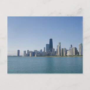 Cartão Postal A silhueta de Chicago