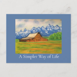 Cartão Postal A Simpler Way of Life  Postcard