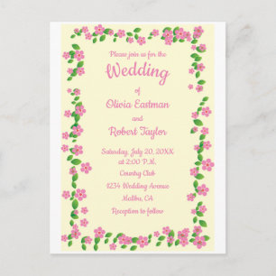 Cartão Postal A simplicidade personalizada é o melhor casamento