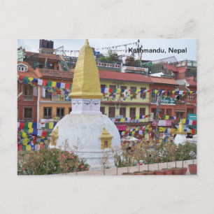 Cartão Postal A Small Stupa in Kathmandu