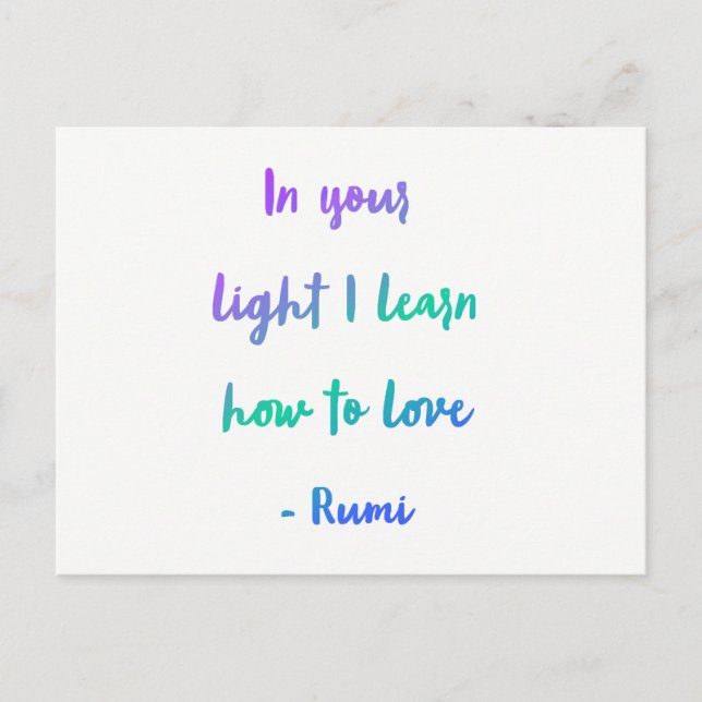 Cartão Postal À Sua Luz (Frente)