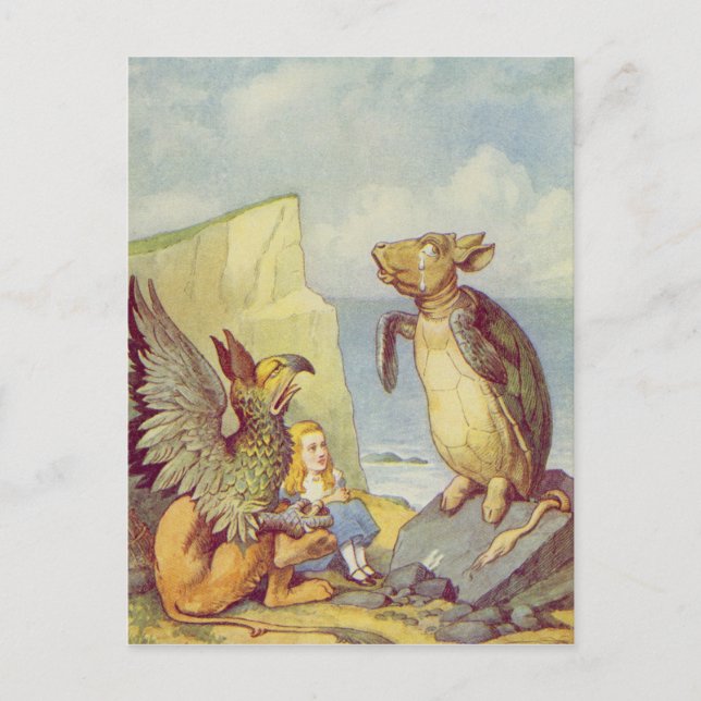 Cartão Postal A Tartaruga Mock e o Griffin (Frente)