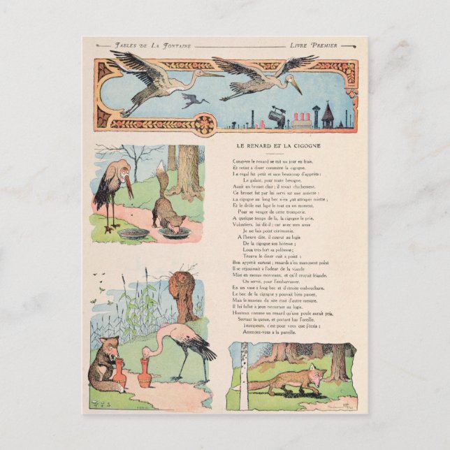 Cartão Postal A Tempestade e a Raposa das Fábricas (Frente)