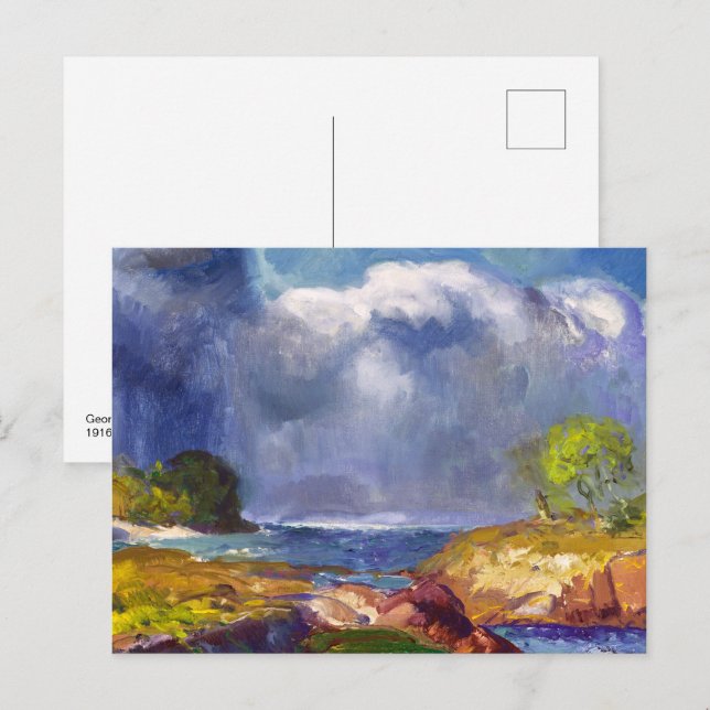 Cartão Postal A Tempestade que se Aproxima | George Bellows | (Frente/Verso)