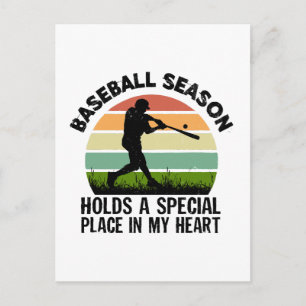 Cartão Postal a temporada de beisebol ocupa um lugar especial no
