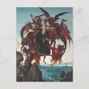 Cartão Postal A tentação do Santo Anthony por Michelangelo