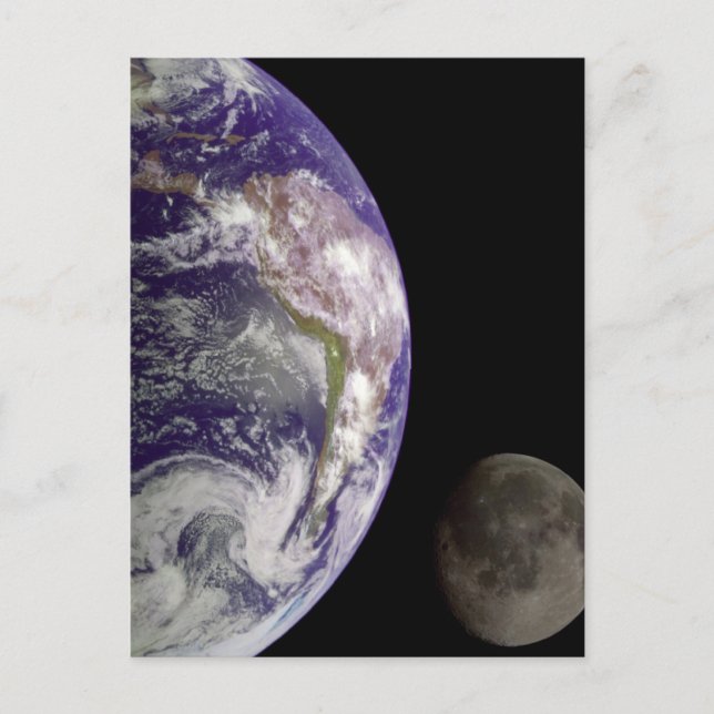 Cartão Postal A Terra e a Lua (Frente)