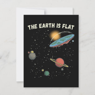 Cartão Postal A Terra É Uma Teoria Humorosa Flagrante