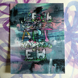 Cartão Postal A Terra sem Arte é apenas Eh