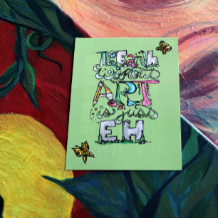 Cartão Postal A Terra Sem Arte é apenas EH