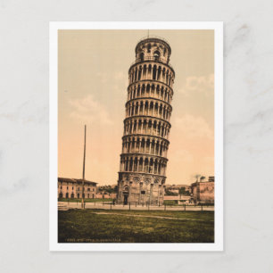 Cartão Postal A Torre Adormecida de Pisa, Toscana, Itália