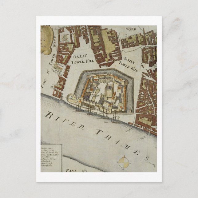 Cartão Postal A Torre e a Rua. Catherine, detalhes da Torre (Frente)