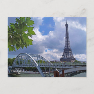 Cartão Postal A Torre Eiffel