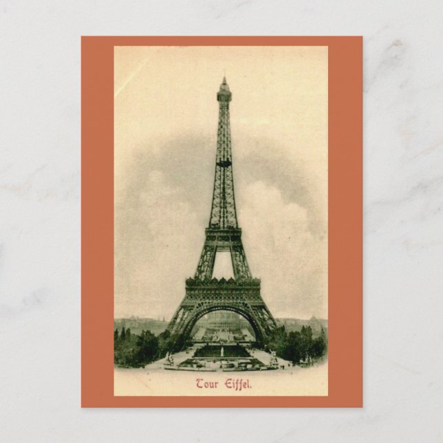 Cartão Postal A Torre Eiffel da França (Frente)