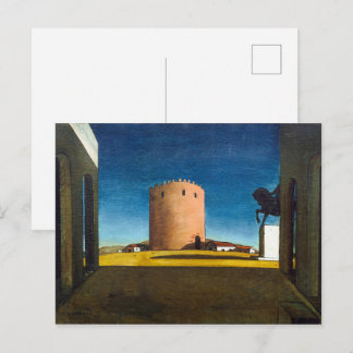 Cartão Postal A Torre Vermelha | Giorgio de Chirico |