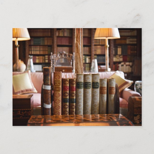 Cartão Postal A Tranquilidade da Biblioteca (Frente)