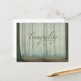 Cartão Postal "A tranquilidade me cerca" Afirmação de motivação