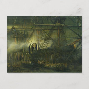 Cartão Postal A Transferência de Ashes Aboard de Napoleão