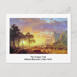 Cartão Postal A Trilha do Oregon, Albert Bierstadt