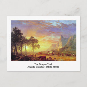 Cartão Postal A Trilha do Oregon, Albert Bierstadt