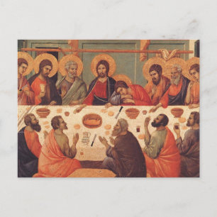 Cartão Postal A Última Ceia Por Duccio Di Buoninsegna