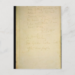 Cartão Postal A última página de seu diário, Antártica