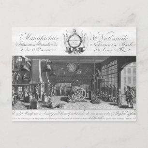 Cartão Postal A única fabricação em França de lâminas de barbear