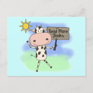 Cartão Postal A vaca leu mais livros