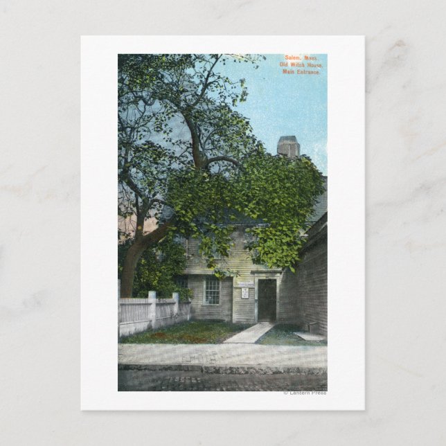 Cartão Postal A Velha Casa das Bruxas, Entrada (Frente)