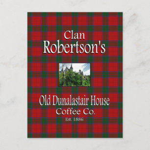 Cartão Postal A Velha Dunalastair House Coffee Co de Clan Robert