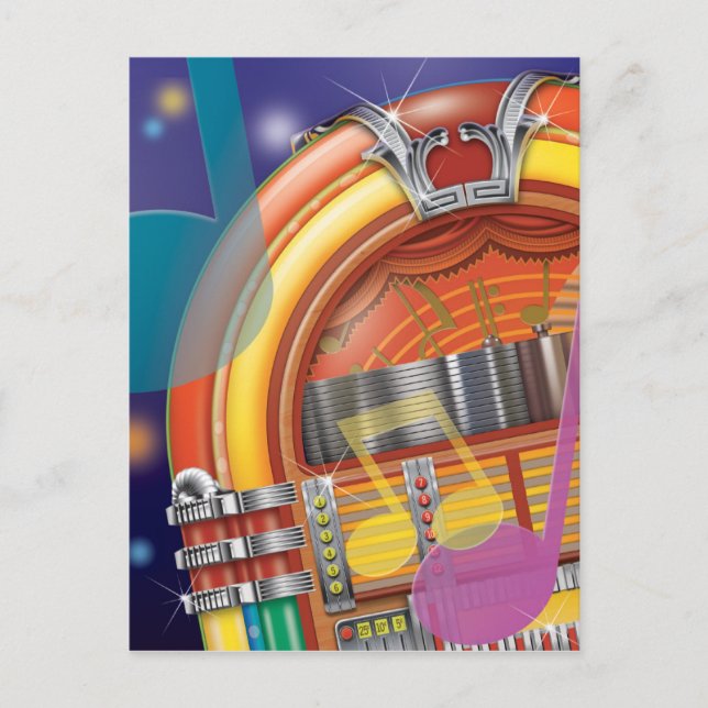 Cartão Postal A Velha Jukebox (Frente)