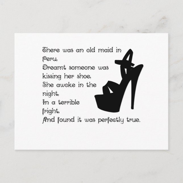 Cartão Postal A Velha Maid no Peru (Frente)