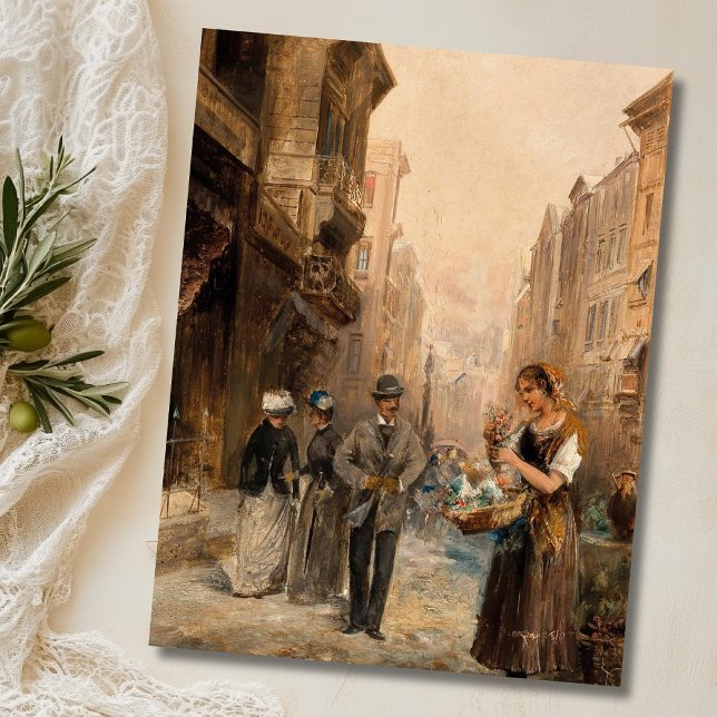 Cartão Postal A Vendedora de Flores – Emil Barbarini (Criador carregado)