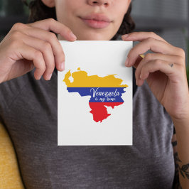 Cartão Postal A Venezuela é a minha casa