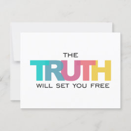 Cartão Postal A Verdade te libertará