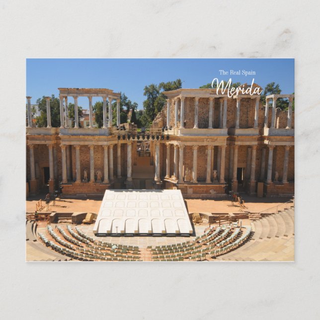 Cartão Postal A verdadeira Espanha Merida (Frente)