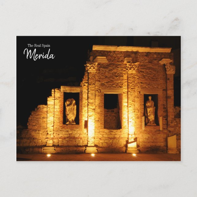 Cartão Postal A verdadeira Espanha Merida (Frente)