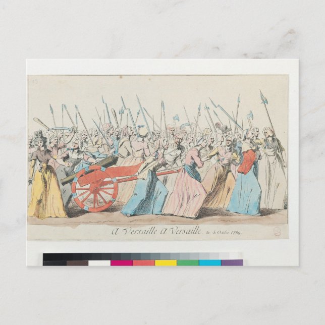 Cartão Postal A Versalhes, A Versalhes' (Frente)