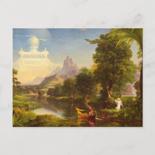 Cartão Postal A Viagem da Vida, Juventude de Thomas Cole (Frente)
