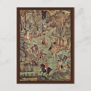 Cartão Postal A Viagem Do Imperador Ming Huang Shu Depois De