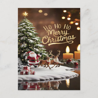 Cartão Postal A Viagem Mágica de Natal do Papai Noel