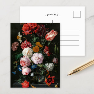 Cartão Postal A vida com flores   Jan Davidsz de Heem