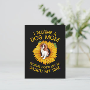 Cartão Postal A vida do Cachorro de Girassol de Cocker vale a pe